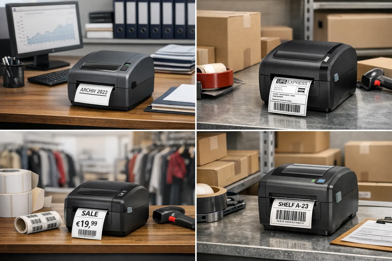 Beste Etikettendrucker nach Einsatzbereich: Buero, Versand, Einzelhandel, Lager