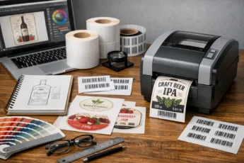 Etikettendesign: Layout, Druck & Barcode