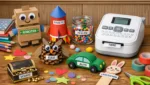 Etikettendrucker-Basteleien fuer Kinder: einfache DIY-Projekte zum Mitmachen