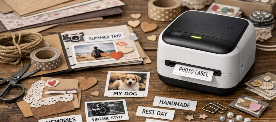 Foto- und Scrapbook-Etiketten mit dem Etikettendrucker selber machen