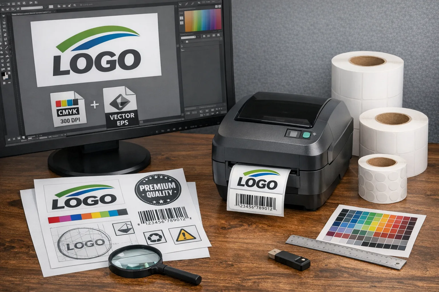 Grafiken und Logos korrekt fuer Etikettendrucker vorbereiten