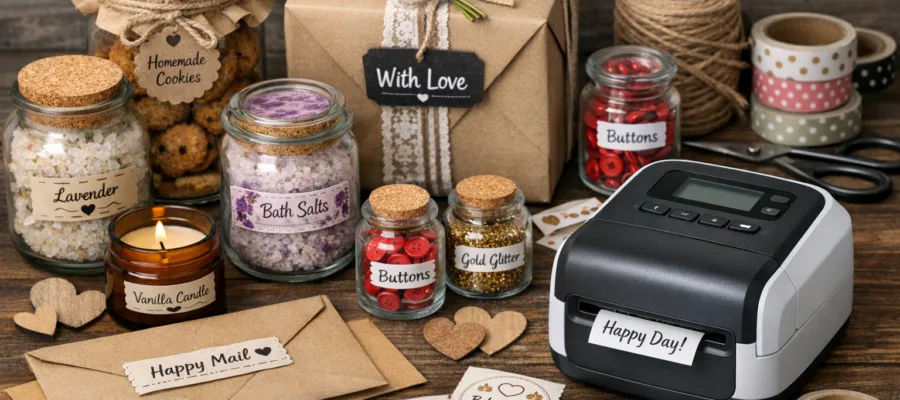 Kreative DIY-Projekte mit dem Etikettendrucker fuer Zuhause und Geschenke