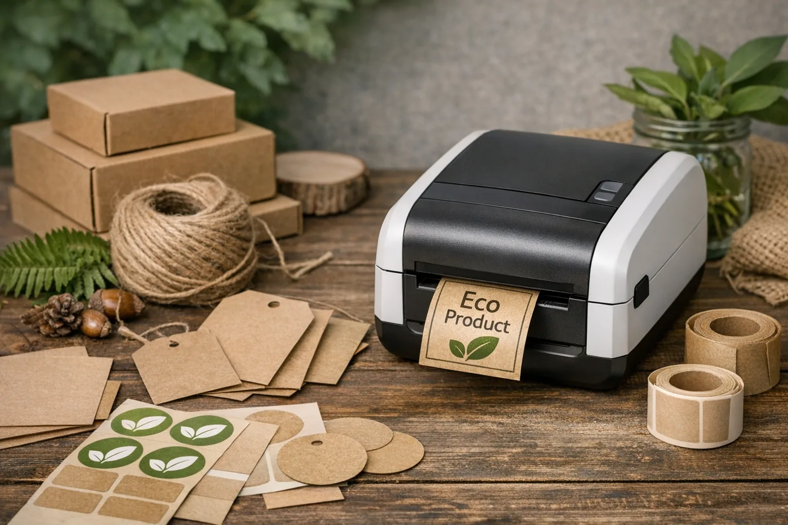 Nachhaltige Materialien und Etikettendrucker: Oekologisch gestalten