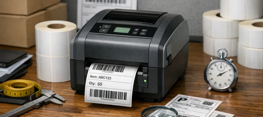 Worauf achten beim Etikettendrucker-Kauf: Groesse, Aufloesung, Geschwindigkeit