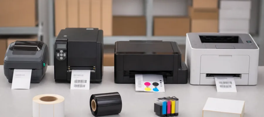 Vergleich Etikettendrucker: Thermodirekt, Thermotransfer, Tinte und Laser