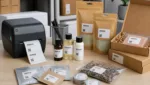 Produktproben und Muster professionell verpacken mit Etikettendrucker-Etiketten