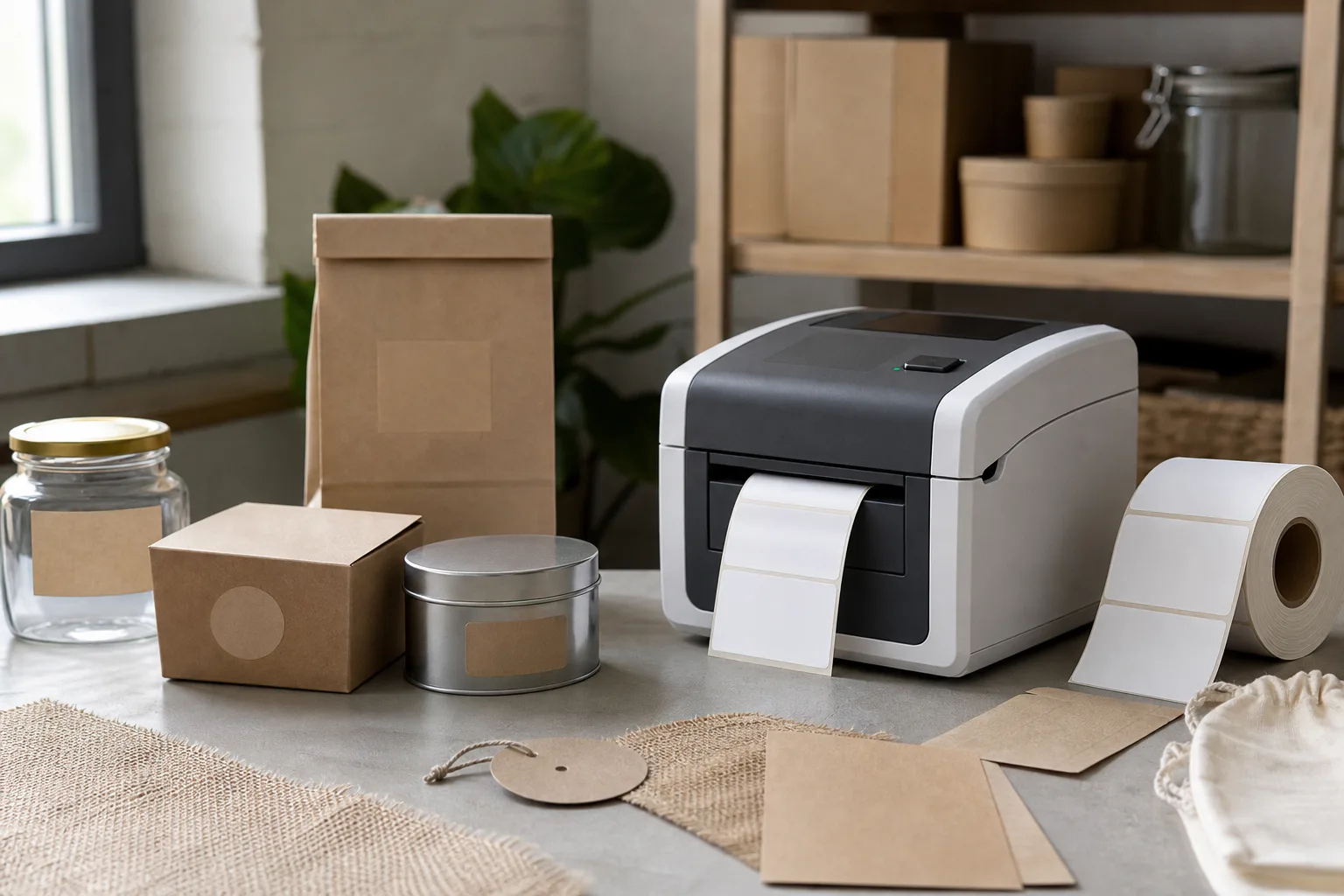Upcycling und Verpackungsdesign mit dem Etikettendrucker fuer kleine Unternehmen